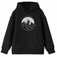 thumbnail image 5 of Batman The Caped Crusader Guardian Of Gotham City Long Sleeve Youth Black Hooded Sweatshirt-Medium, 5 of 7