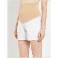thumbnail image 4 of Motherhood Maternity Secret Fit Belly Poplin Maternity Shorts, 4 of 5