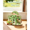 thumbnail image 4 of Robotime DIY Miniature House Kit, Green Fountain Garden 3D Puzzle Tiny House, 76PCS Dollhouse Model Kit for Adults to Build, Gifts for Adults Teens, 4 of 9