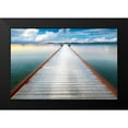 thumbnail image 2 of Delimont, Danita 24x17 Black Modern Framed Museum Art Print Titled - Long View Pier, 2 of 5