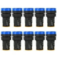 thumbnail image 1 of 10 Uds. Luz indicadora de potencia LED BERM 22mm de diámetro 220V azul, 1 of 9