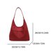 thumbnail image 4 of Bolso Mano Gran Capacidad para Mujer Nuevo Alta Gama Textura Casual Axila (vino) Rojo, 4 of 9