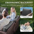 thumbnail image 6 of Ampatio 7 Pieces Patio Furniture Outdoor Conversation Set Rattan Wicker Outdoor Sectional Sofa with Swivel Chairs & Coffee Table, Gray, 6 of 9