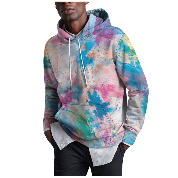 Men's Loose Printed Hooded Sweatshirt Men's Casual Fashion Sports Sweatshirt 6XL