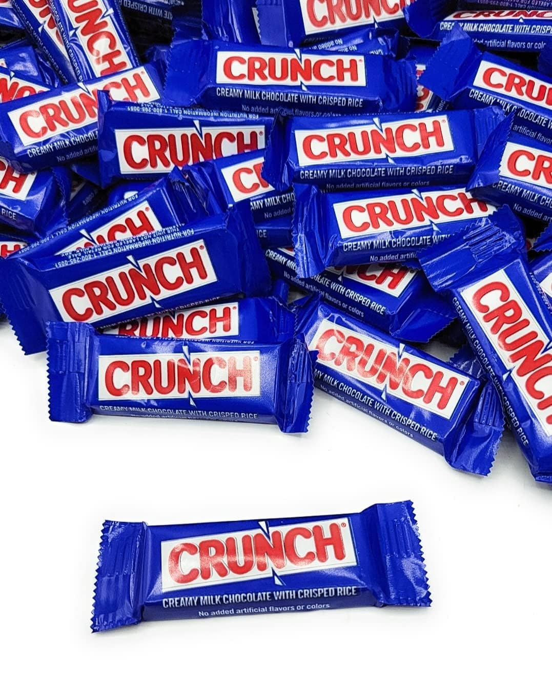 Fun Size Chocolate Bar - Creamy Milk Chocolate and Crisped Rice - Individually wrapped Fun Size Candy bars – Bulk Pack (3 Pound)