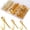 Gold, variant on Guirnd 184 Pieces Picture Hanging Kit,20lb,30lb and 50lb picture hangers ,metal picture hanging hooks with nails ,for Drywall, Wooden Wall(Gold)