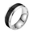 thumbnail image 1 of Dsscvnef Heart Shaped Titanium Steel Multicolor Ring Unique Couple Jewelry for Women Men, 1 of 4