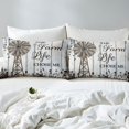 thumbnail image 3 of Farmhouse Windmill Duvet Cover King, Vintage Rustic Windmill Comforter Cover Farmhouse Gifts For Women, Botanical Leaves Butterfly Bedding Set Retro Barn Door Wooden Quilt Cover, 2 Pillow Cases, 3 of 5