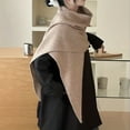 thumbnail image 4 of Women's Oversized Triangle Scarf in Elegant Solid Color, 4 of 10