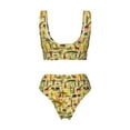 thumbnail image 5 of Daiia Ethnic African Women's Bikini Set Two Piece Swimsuit High Waisted Bikini Adjustable Straps Bikini Perfect for Beach, Pool, and Summer Vacation-Small, 5 of 9