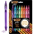 thumbnail image 1 of wqlpp-Gel-ocity Quick Dry Special Edition Fashion Gel Pen, Medium Point (0.7mm), Assorted Colours, For a Smooth Writing Experience, 8 Count Bic Gelocity Gel Pens (Pack of 1), 1 of 4