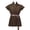 #0165-Brown, variant on Halloween Shirts for Men V Neck Sleeveless Pullover Tunic Vest Corset Style Costume for Halloween Event