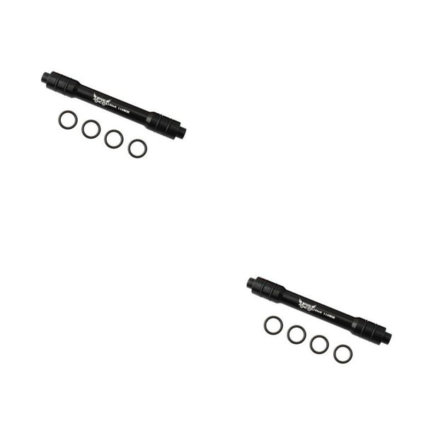 Eigraketly Adaptador de eje pasante de bicicleta aleación práctica 100MM eje de conversión Flexible tubo de montaña adaptador de liberación rápida Negro 2piezas Eigraketly CBP489170