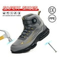 thumbnail image 3 of SKIUHS Men's High-Top All-Season Safety Boots – Lightweight, Durable, Comfortable, Slip-Resistant,Impact/Puncture Resistant Work Boots, 3 of 7