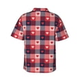 thumbnail image 3 of Haiem Heart Plaid Printed Hawaiian Shirt for Men - Men’s Casual Beach Summer Shirts - Stretch Fabric with Modern Fit-Small, 3 of 9