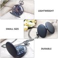 thumbnail image 4 of Reloj de bolsillo de cuarzo reloj de bolsillo helado negro reloj portátil para hombres mujeres, 4 of 6