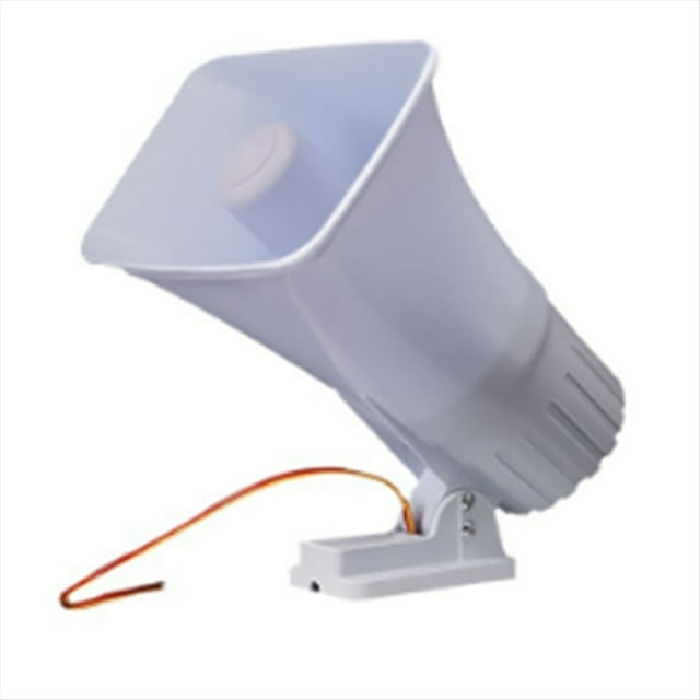Cable de 12 V CC Sirena de 30 Vatios Tono Dual Interior/Exterior Sirena de 120 DB Súper Bocina de Alarma Sirena de Alarma de Seguridad
