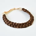 thumbnail image 1 of Trenza De Pelo Diadema Trenza De Pelo Sintético Trenzas De 3 Hilos Trenza De Pelo Natural Clásico Grueso Elástico Diadema Peluca Señoras Niñas Accesorios De Belleza JM, 1 of 3