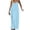 Light Blue, variant on Womens Chiffon Maxi Dress Low Back Design Flowy Fabric Relaxed Silhouette for Vacation Wear Brown M