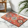 thumbnail image 2 of Stylish 20x32 Boho Bathroom Rug - Non-Slip Aztec Bath Mat, Soft Absorbent Carpet Runner - Perfect for Bathroom, Shower, Kitchen, Entryway, Western Style, 2 of 5