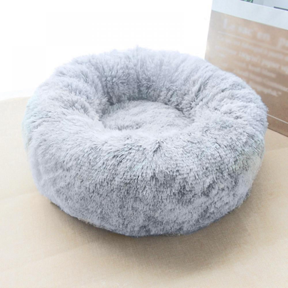 Kernelly Donut Dog Bed Cat Bed Calming Anxiety ,Pet Fluffy Bed Donut