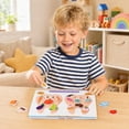 thumbnail image 3 of Montessori Busy Book for Toddlers 3-5 Quiet Book with Human Body Anatomy Activities Sensory Learning Toys Preschool Educational Activity Book Travel Car Seat Toy Ages 3-6 Boys Girls,A, 3 of 5