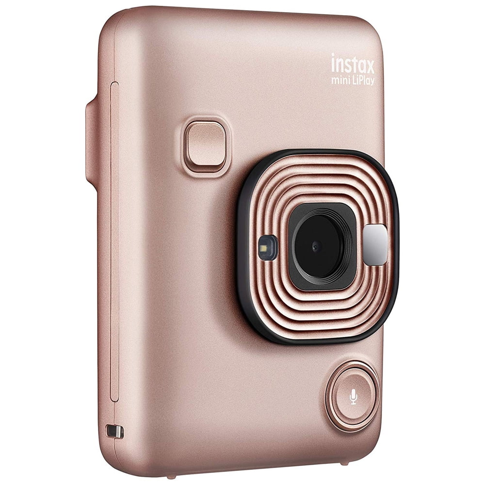 Instax Mini Hybrid LiPlay Camera, Blush Gold 