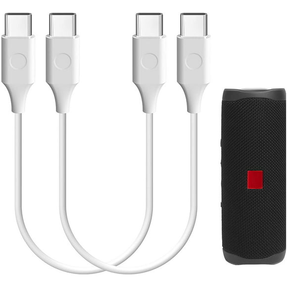 Geekria Câble de Charge Type-C Compatible avec JBLs Flip 5, Pulse 4, Xtreme 2, Charge 4 Haut-Parleurs/usb-C vers le Chargeur USB-C