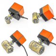 thumbnail image 1 of 1/2" 3/4" 1" 2" Motorized Ball Valve 220v 12v 24v 3-wire 2 Point Control Brass Electric Ball Valve, 1 of 4