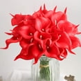 thumbnail image 4 of Zukuco Artificial Flowers Faux Flower Real Touch Fake Flowers Calla Lily for Wedding Bouquet Party Decorations Baby Shower Centerpieces Bridal Bouquet Decor, Pack of 20, 4 of 7