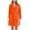 Orange, variant on Women Robes Plush Halloween Flannel Cozy Soft Warm Bathrobe with Front Pockets and Tie Closure Casual Nightgown White M