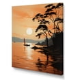 thumbnail image 2 of Designart "Golden Sunrise formd I" Nautical & Beach Canvas Print, 2 of 5