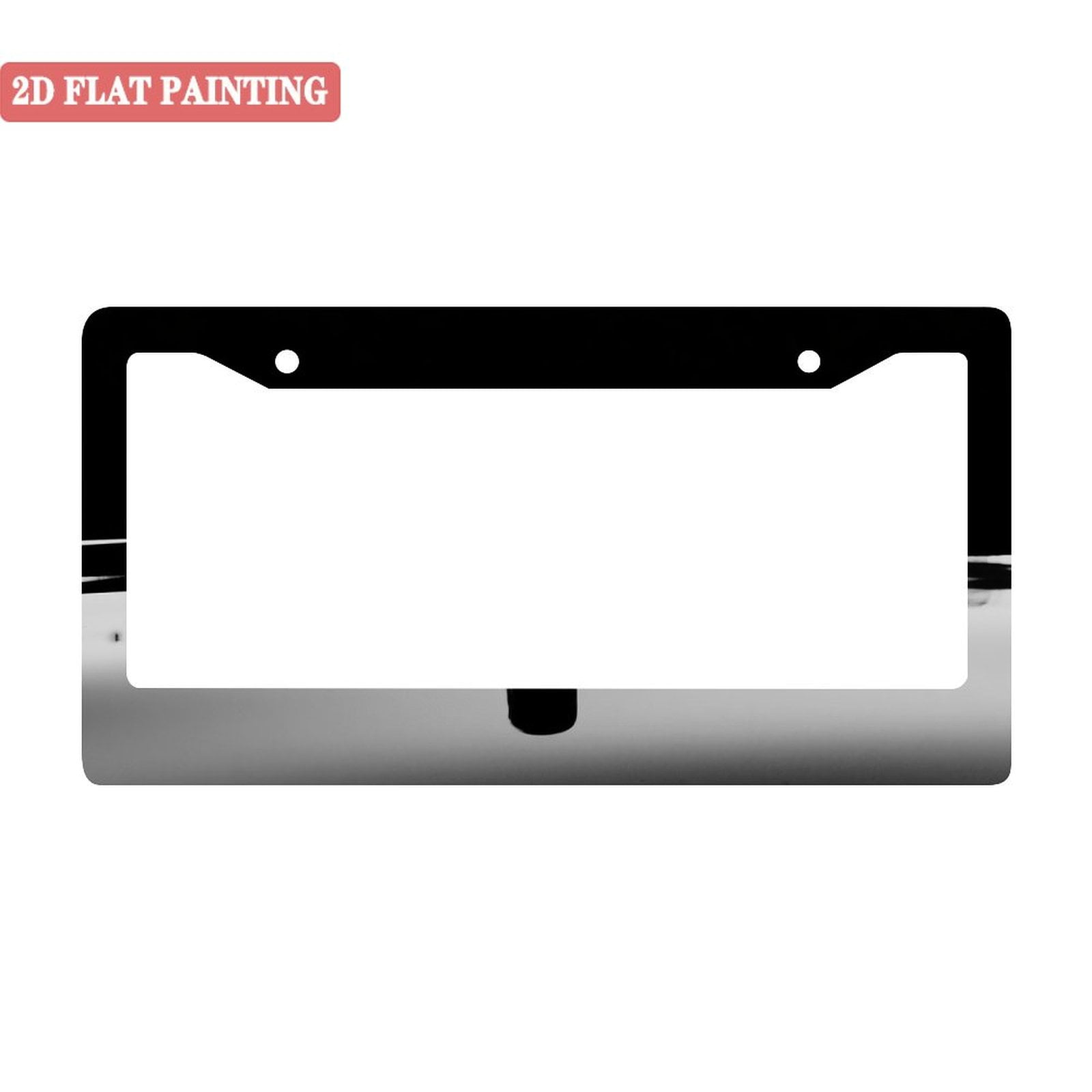 Black Widow Stainless Steel License Plate Frame Holder W/ Screws & Screw Caps | Black | Glow In The Dark - Foto 5