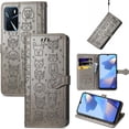 thumbnail image 1 of Funda Cartera FOXDOCK para OPPO A16 , Flip PU con Relieve de Gatos y Perros, Tarjetero y Soporte, 1 of 6