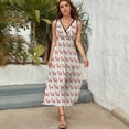 thumbnail image 3 of Strawberry Cow Print Dress Fashion Boho Beach Long Dresses Female Party Printed Maxi Dress, 3 of 9