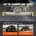 thumbnail image 6 of KFFKFF Toe Plates for Wheel Alignment, Set of 2, Durable Stainless Steel, Precise Toe Angle Measurement, Comes with Two Measuring Tapes & a Conversion Chart, 6 of 9
