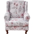thumbnail image 1 of Wingback Chair Covers Pieces Stretch Printed Wing Back Chair Cover Sofa Slipcover Washable Wingback Armchair Slipcovers Furniture Protector with Elastic Bottom for Wingback Chairs, 1 of 7