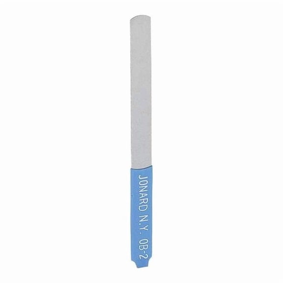 Jonard OB-2/12 0.007" Burnisher Files for Extra Sensitive Points, 12-Pack, Blue Insulated Handle