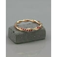 thumbnail image 2 of Women's Twist Eternity Band Ring 0.40Ct Round Cut Simulated Red Ruby 14k Rose Gold Plated, 2 of 5