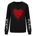 thumbnail image 3 of ameIAEA Valentines Day Sweatshirt Women Crewneck Graphic Pullover Long Sleeve Fall Spring Tops, 3 of 4