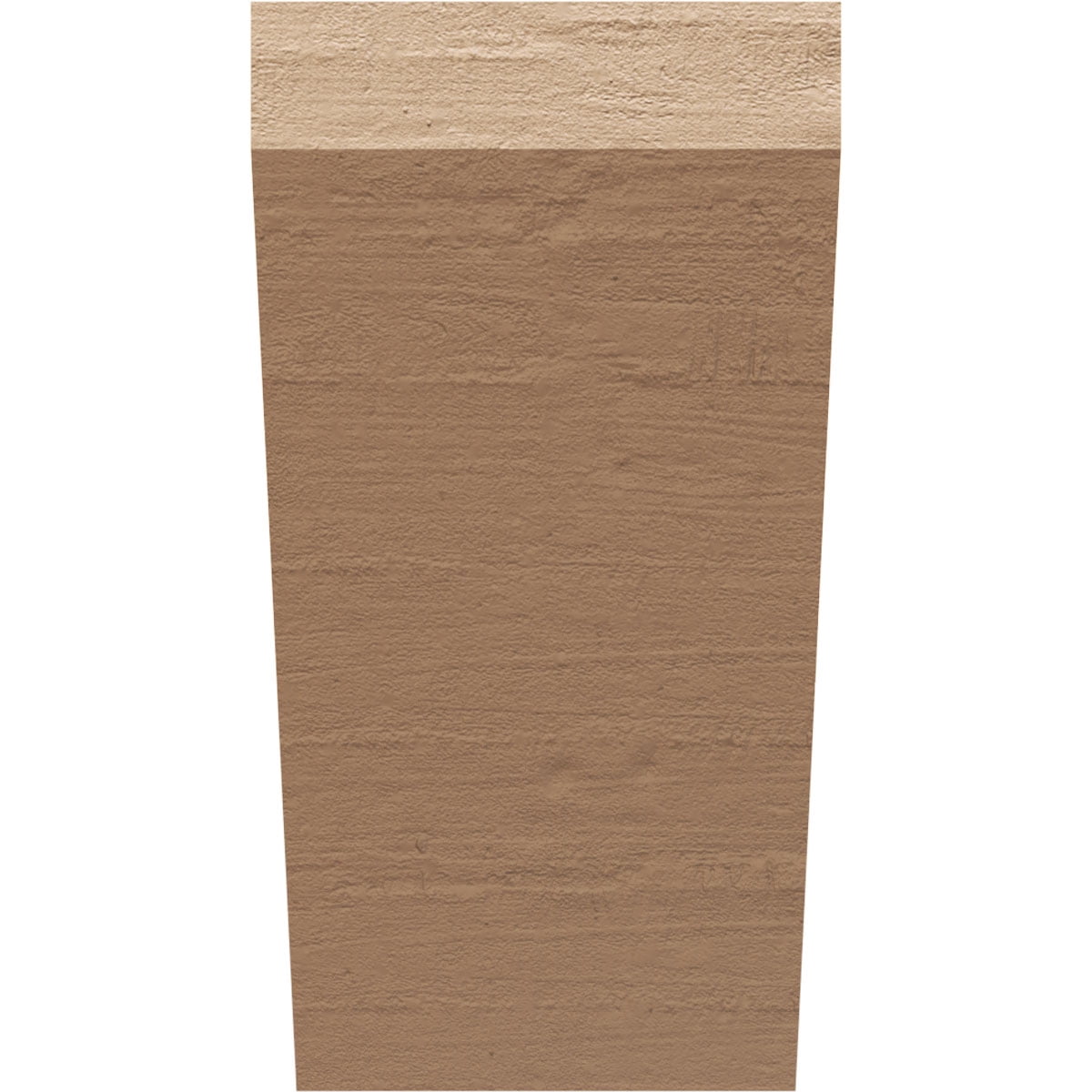 8"W x 8"D x 16"H Wide Concord Rough Cedar Woodgrain TimberThane Corbel, Primed Tan