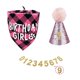 thumbnail image 5 of Encantadora Mascota Baberos Sombrero Pa?uelo Saliva Toalla Para Mascarada Rosa Sunnimix gato baberos sombrero, 5 of 6
