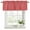 Coral Red, variant on Vintage Teal Green Curtain Valances for Windows, Kitchen Valance Window Treatments Panel 2 Pack, Farmhouse Retro Solid Color Linen Texture Rod Pocket Short Curtains for Bathroom Bedroom 42 x 12 Inch