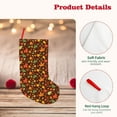 thumbnail image 4 of Lsque 18 Inches Autumn Leaves Pattern Christmas Stockings Hanging Ornaments,Knitted Xmas Fireplace Hanging Stocking,Holiday Decoration, 4 of 8