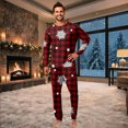 thumbnail image 4 of Lvotionpl Match Family Christmas Pjs, Matching Christmas Pajamas Long Sleeve Top & Pants Set Matching Holiday Family Pajama Xmas Sets, 4 of 6