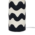 thumbnail image 4 of Tropea Black Waves Papier Mache Table Lamp, 4 of 5