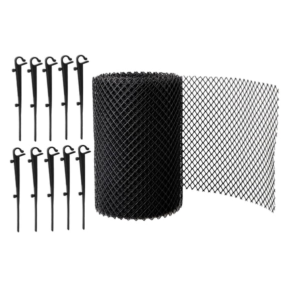 Roof Mesh - Gutter with 10 Clip Hooks Easy Install Mesh to Stop Leaves Or Debris Clogging 18CMx8M