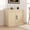 Wood color-2WD, variant on Sideboard Buffet Cabinet 70.9" – Contemporary Storage Credenza with 4 Screen-Printed Glass Doors & Thick Wood Top, White Buffet Table for Dining Room, Kitchen, Living Room or Coffee Bar