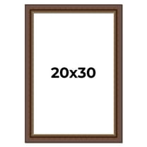 20x30 Copper and Brown Real Wood Picture Frame Width 2 inches | Interior Frame Depth 0.5 inches |