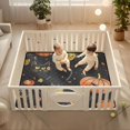 thumbnail image 2 of WOBOGO Halloween Cat Baby Playmats Extra Large Waterproof Rollable Activity Pads for Toddlers 50×50inch, 2 of 7